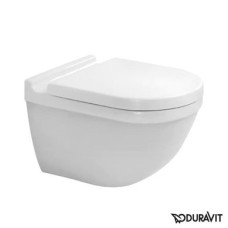 Плитка керамогранит Подвесной унитаз с крышкой Duravit Starck 3 42250900A1 для пола