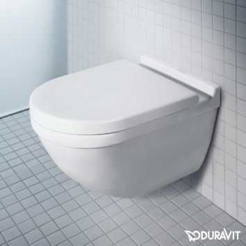 Подвесной унитаз с крышкой Duravit Starck 3 42250900A1