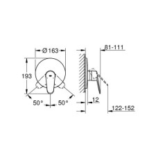 Смеситель для душа Grohe Eurodisc cosmopolitan 19549002