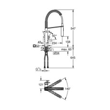 Смеситель для кухни Grohe Eurocube 31395000