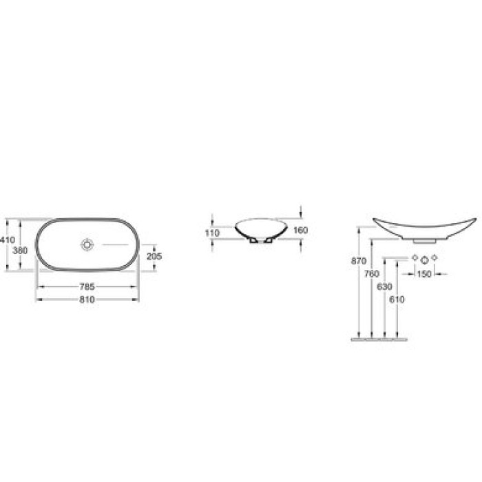Керамическая раковина Villeroy & Boch My Nature CeramicPlus 411080R1