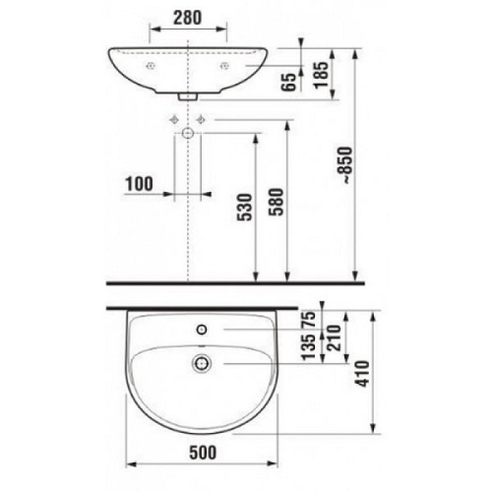Умывальник Jika Lyra Plus H8143810001041 Умывальник Jika Lyra Plus H8143810001041