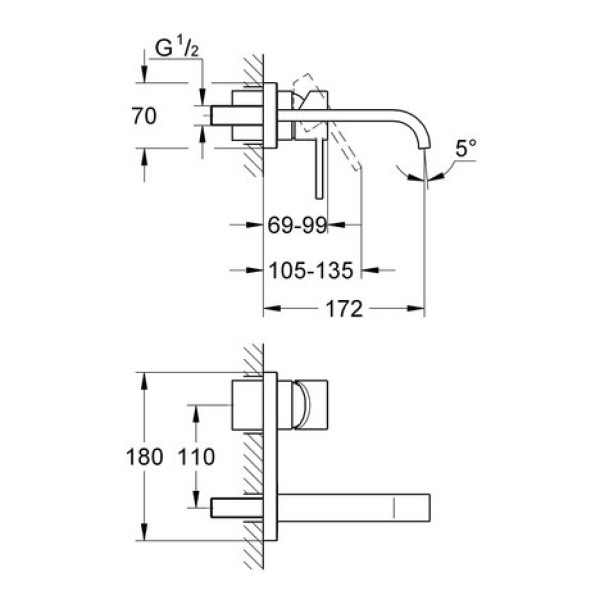 Смеситель для раковины Grohe Allure S-Size 19309000