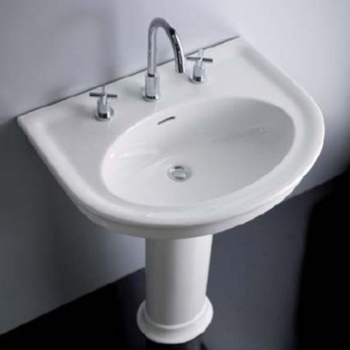 Керамическая раковина 70 см Hatria Dolcevita, белый (Y0Ex01)