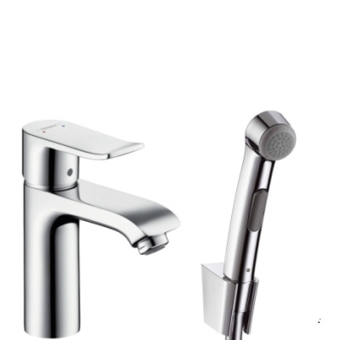 Смеситель с гигиеническим душем Hansgrohe Metris 31285000