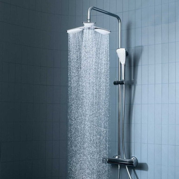 Плитка керамогранит Душевая система Kludi Dual Shower System (670950500) для пола