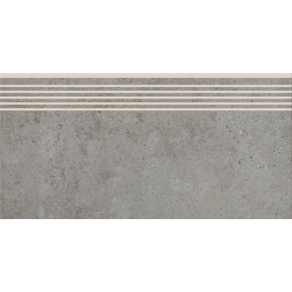 Керамогранит Ступень Cersanit HIGHBROOK GREY STEPTREAD 8×598×298 под бетон