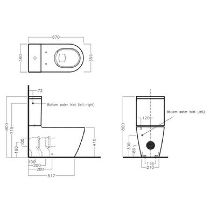 Унитаз безободковый Hatria Fusion (Y1ZB01)