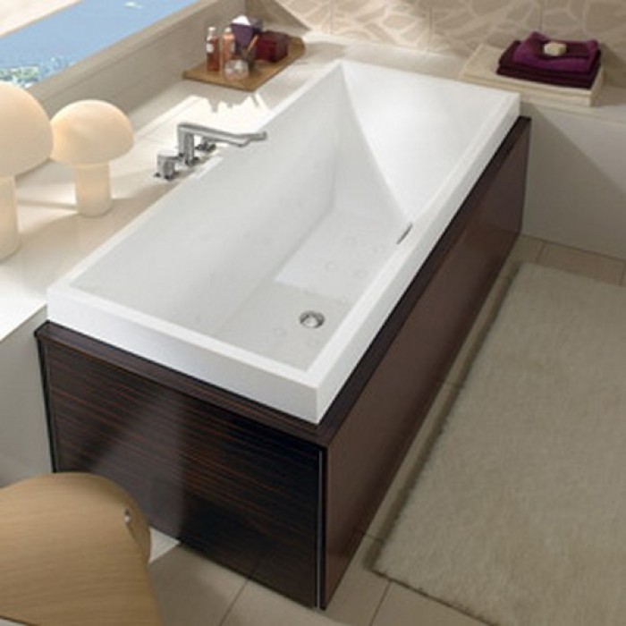 Ванна квариловая Villeroy&Boch Squaro UBQ170SQR2V-01 + ножки