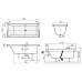 Ванна квариловая Villeroy&Boch Squaro UBQ170SQR2V-01 + ножки