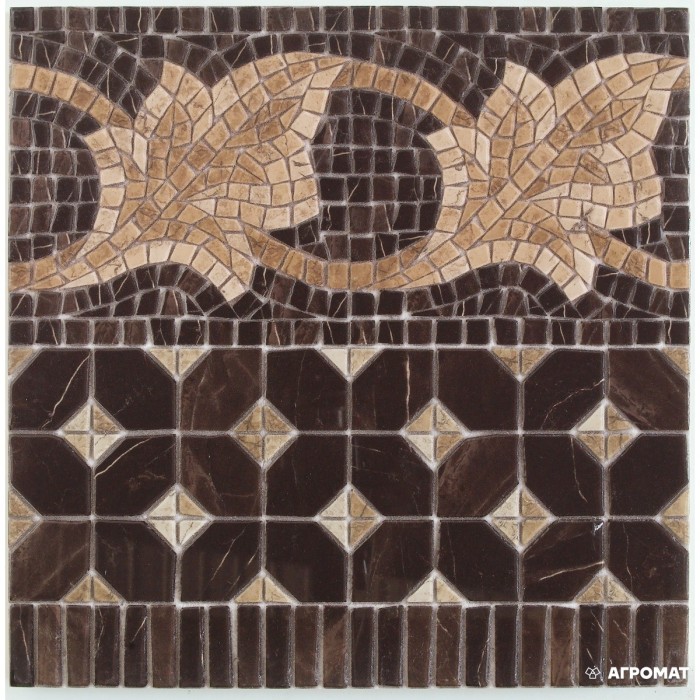 Керамогранит Vives Iliada CEN MIDAS-PR MARRON декор 9×435×435