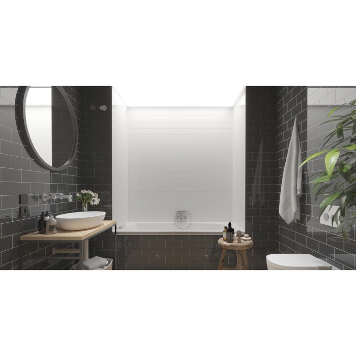 Плитка GOLDEN TILE METROTILES Plane белый 460011