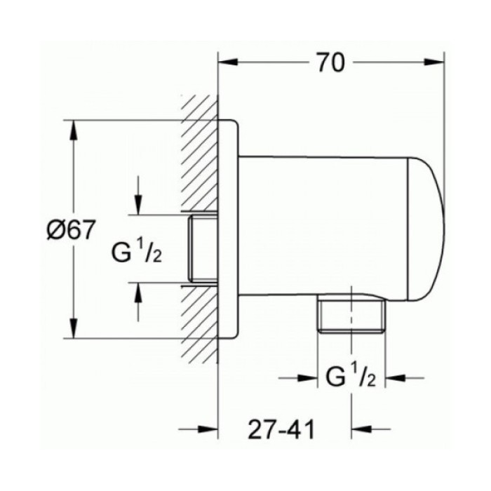 Плитка керамогранит Шланговое подключение Grohe Relexa 28628000 для пола