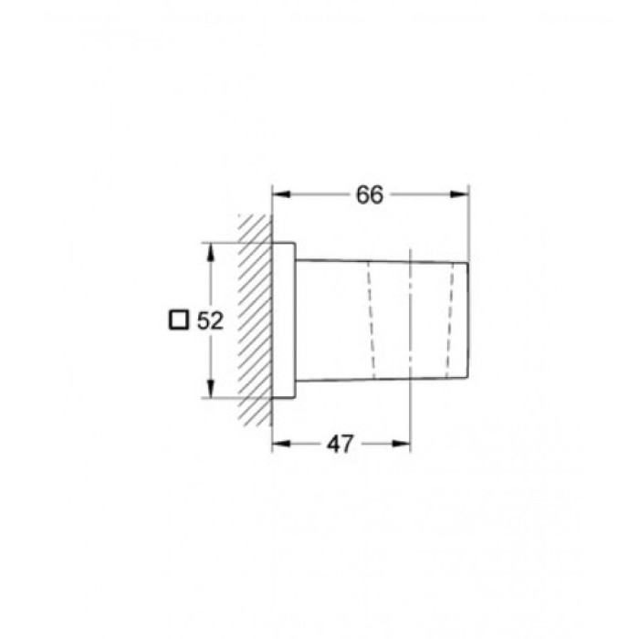 Плитка керамогранит Grohe Euphoria Cube Настенный держатель для ручного душа (27693000) для пола
