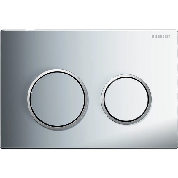 Клавиша смыва Geberit Omega20 пластик, хром глянец/хром матовый 115.085.KH.1