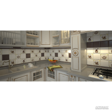 Плитка Monopole Ceramica Kitchen IRISH COFFEE декор 7×150×150