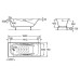 Ванна чугунная 160*75см ROCA MALIBU A231070001 с ручками и покрытием против скольжения