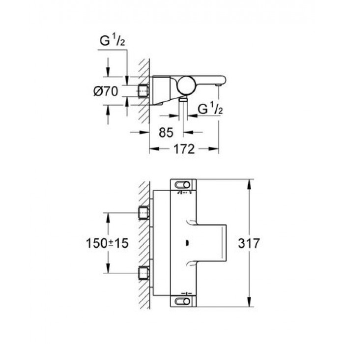 Термостатический смеситель Grohe Grohtherm 2000 NEW 34464001