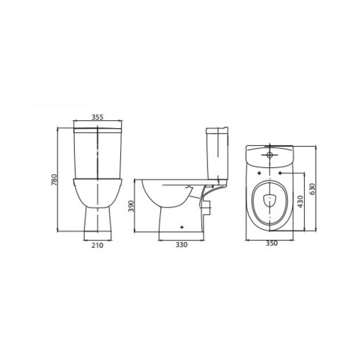 Унитаз Kolo Freja (L79047000) с сиденьем Soft Close