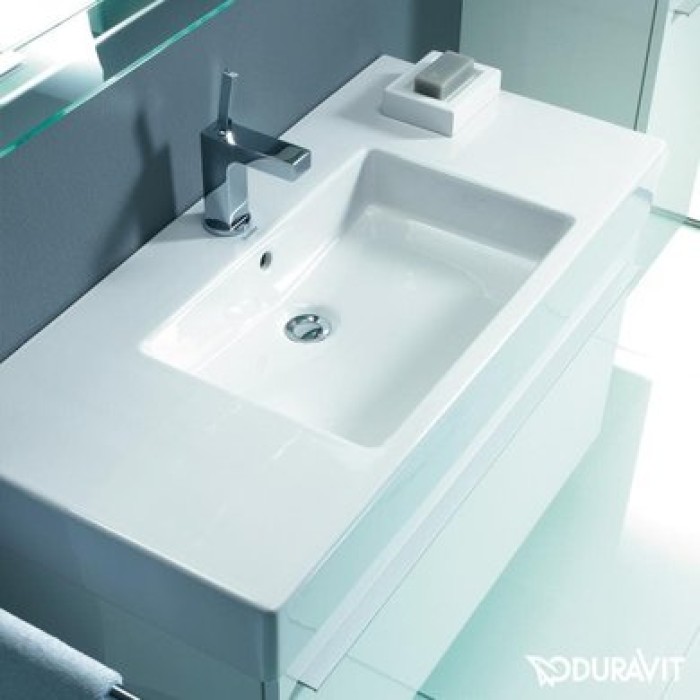 Плитка керамогранит Керамическая раковина 85 см Duravit Vero 0329850000 для пола