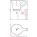 Каменная раковина 70 см Artceram Cup, white (OSL005 01;00)