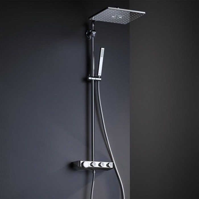 Плитка керамогранит Grohe Euphoria SmartControl System 310 Cube Duo Душевая система с термостатом 26508000 для пола