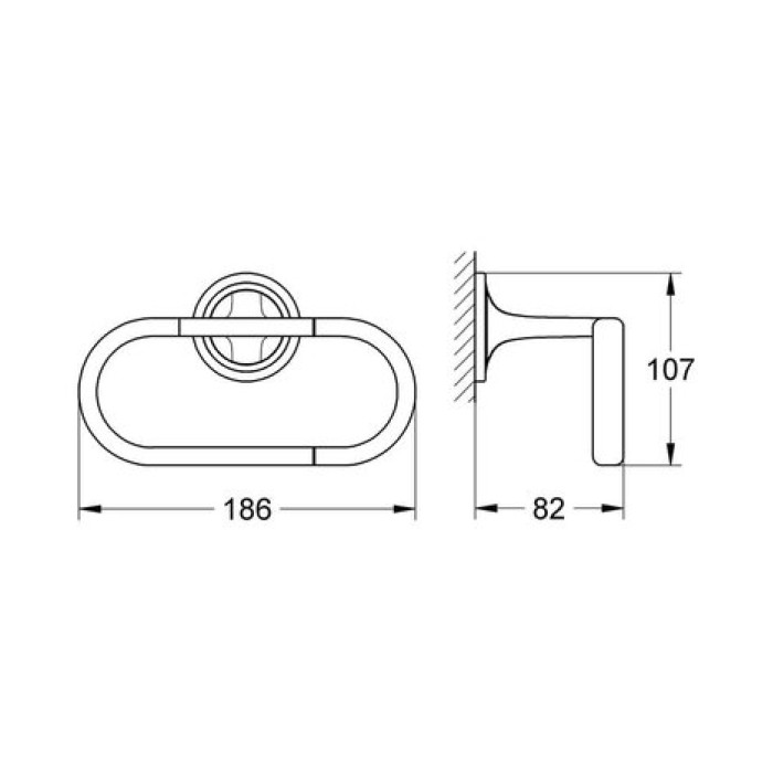 Держатель бумаги Grohe Veris (40377000)
