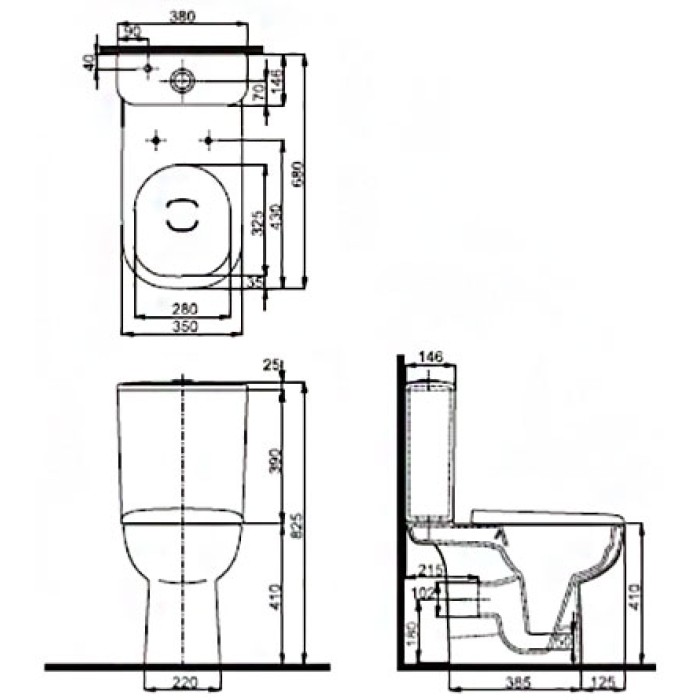 Унитаз Kolo Traffic Rimfree (L99021000) без сиденья