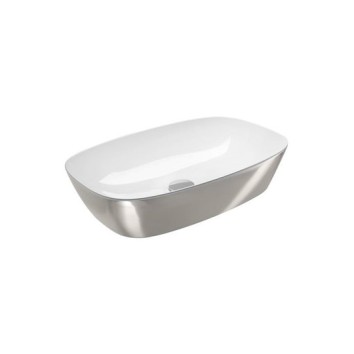 Керамическая раковина 60 см Catalano Gold&Silver, silver/white