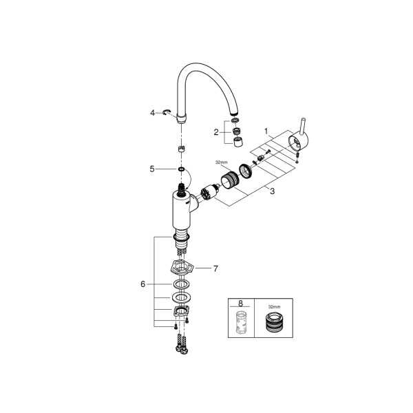 Grohe Concetto Смеситель для кухни (32662003)