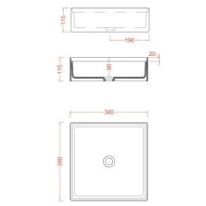 Керамическая раковина 38 см Artceram Scalino, white glossy (SCL001 01;00)