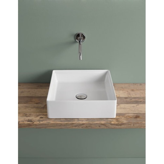 Керамическая раковина 38 см Artceram Scalino, white glossy (SCL001 01;00)