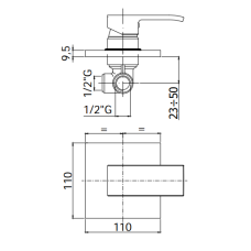 Смеситель Paffoni Level (LES010CR)