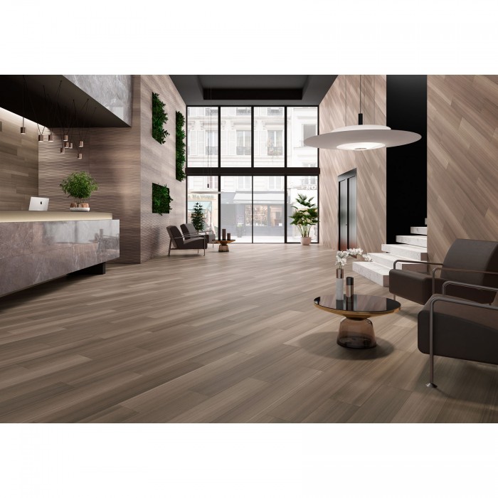 Плитка SALONI Eukalypt FLB630 PRISMAS MARRON 12×1200×400 под дерево