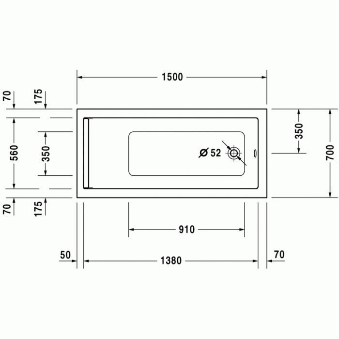 Starck ванна прямоугольная 150 см 700331000000000 в интернет-магазине «Estet Room» Starck ванна прямоугольная 150 см 700331000000000 в интернет-магазине «Estet Room»