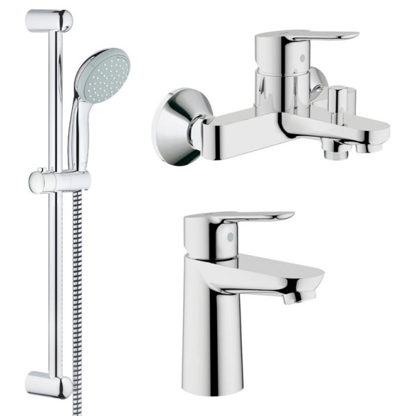 Набор смесителей для ванны Grohe Bauedge 123265S 3 в 1