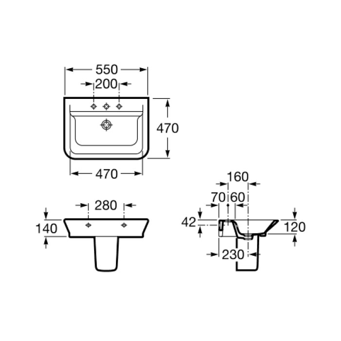 Раковина Roca Gap A327475000