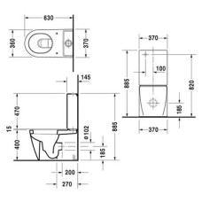 Плитка керамогранит Унитаз Duravit Starck 2 2145090000 для пола