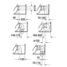 Плитка керамогранит Унитаз Duravit Starck 2 2145090000 для пола