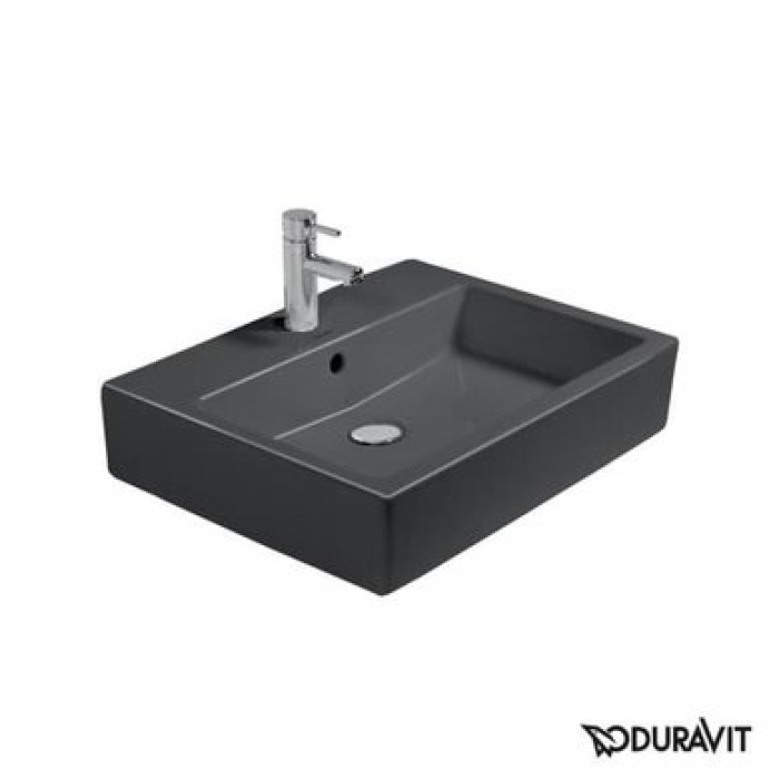 Плитка керамогранит Керамическая раковина 60 см Duravit Vero, черная 0454600827 для пола