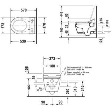 Плитка керамогранит Подвесной унитаз Duravit ME by Starck SensoWash 2528590000 для пола