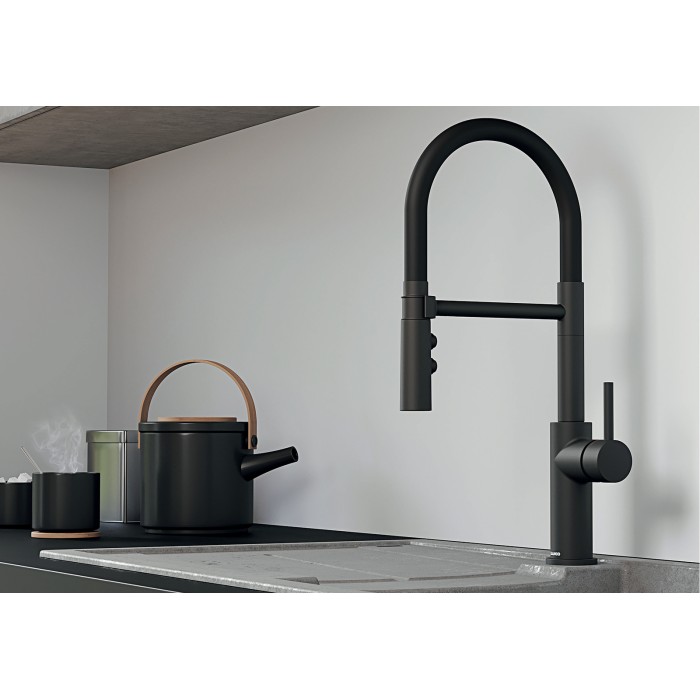 Смеситель кухонный Blanco CATRIS-S Flexo черный матовый 525793 Смеситель кухонный Blanco CATRIS-S Flexo черный матовый 525793