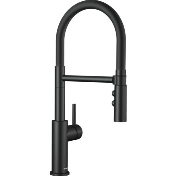 Смеситель кухонный Blanco  CATRIS-S Flexo черный матовый 525793