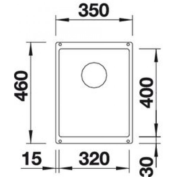 Мойка для кухни Blanco Subline 320-U темная скала 523407