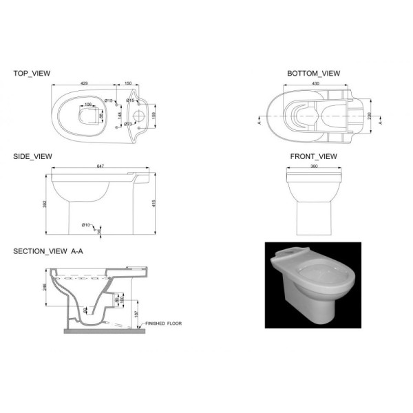 Компакт Devit Smart 3010146 + крышка soft-close (3013146) с металл. крепл