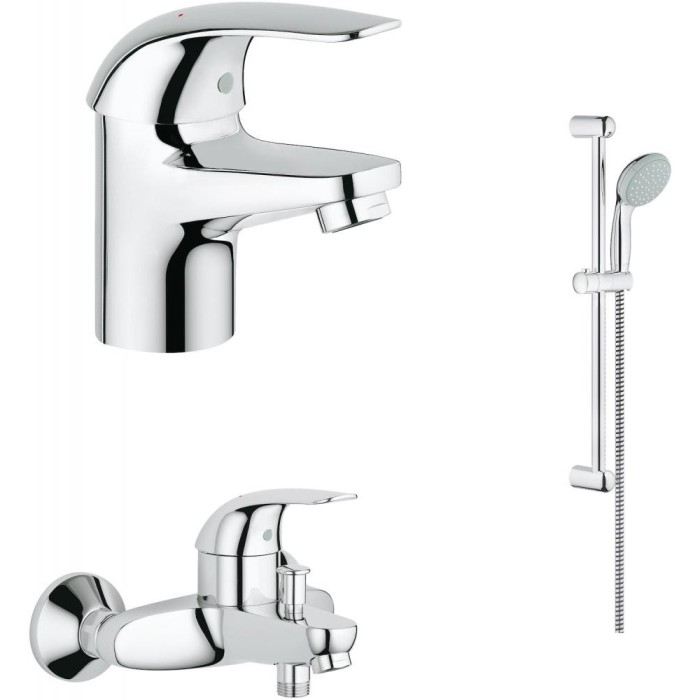 Grohe Euroeco набор для ванны 3 в 1 (124428)