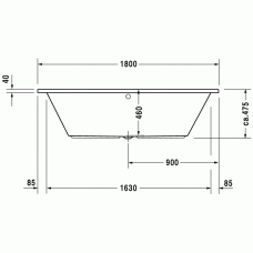 Daro ванна прямоугольная 180 см 700028000000000 в интернет-магазине «Estet Room»