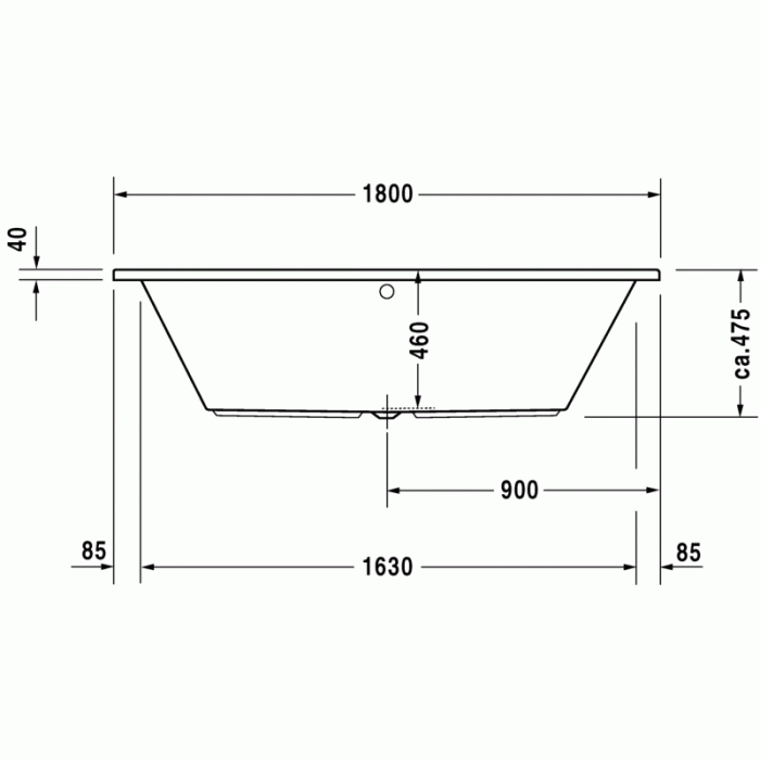 Daro ванна прямоугольная 180 см 700028000000000 в интернет-магазине «Estet Room»