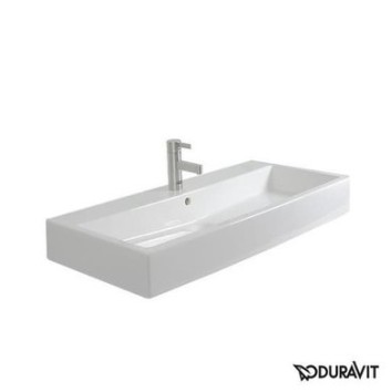Керамическая раковина 100 см Duravit Vero, белая 0454100027