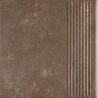 Сходинка пряма Ilario Brown 30x30 код 4856 Ceramika Paradyz